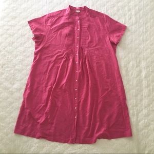 J. Jill Pink Linen Blend Sheath Dress